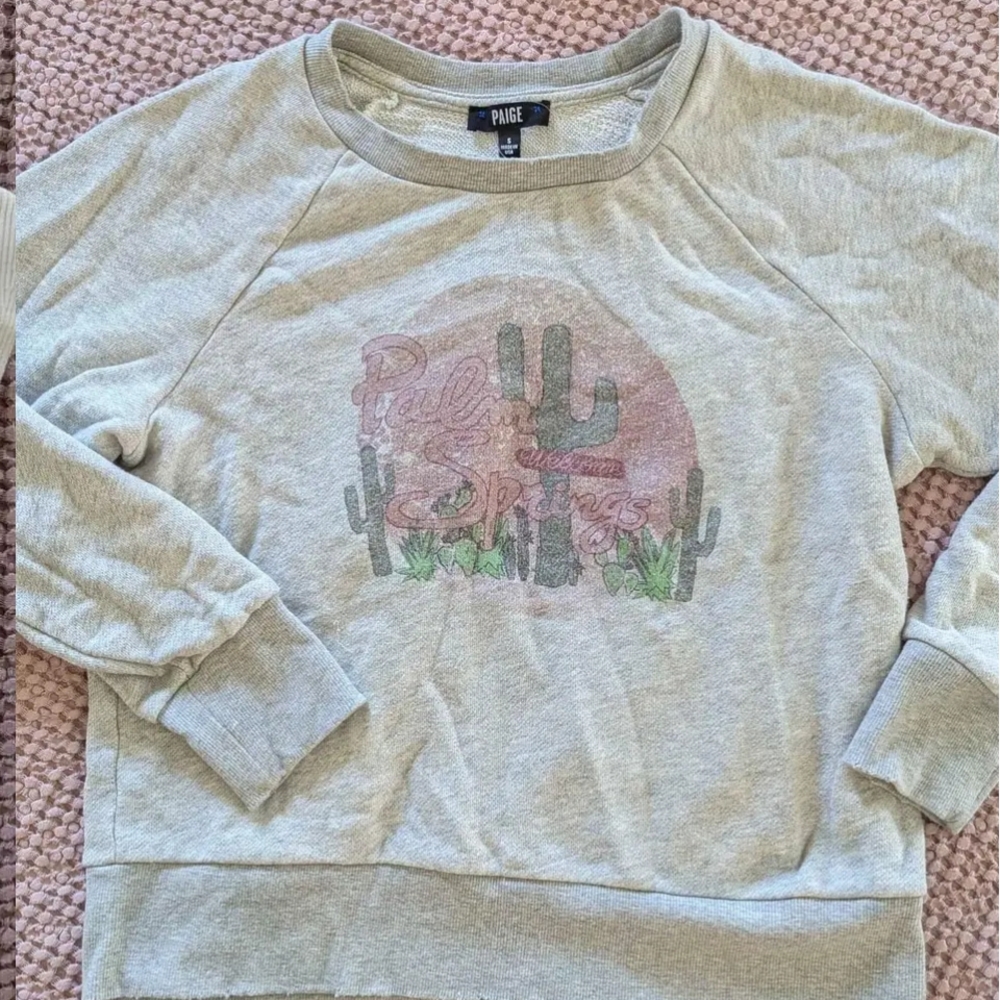 Paige Gray Graphic Sweatshirt